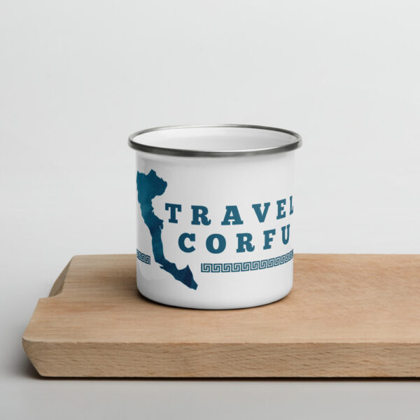 Travel Corfu Enamel Mug